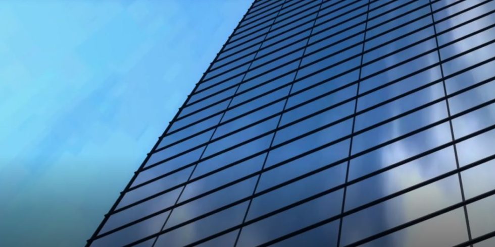 Close-up of the side of a building.